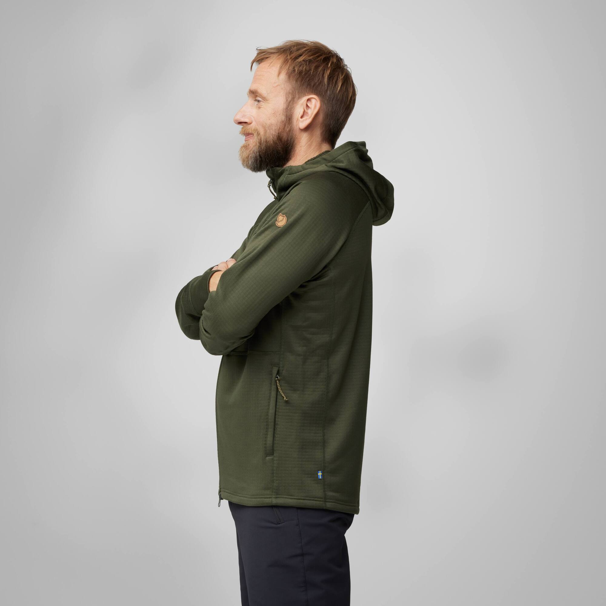 Abisko Grid Fleece Hoodie M - Image 3