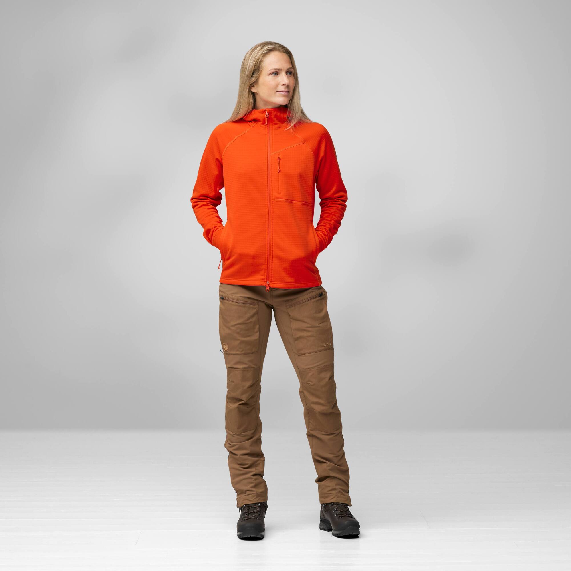Abisko Grid Fleece Hoodie W - Image 1