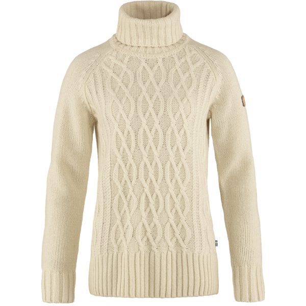 Övik Cable Knit Roller Neck W - Image 3