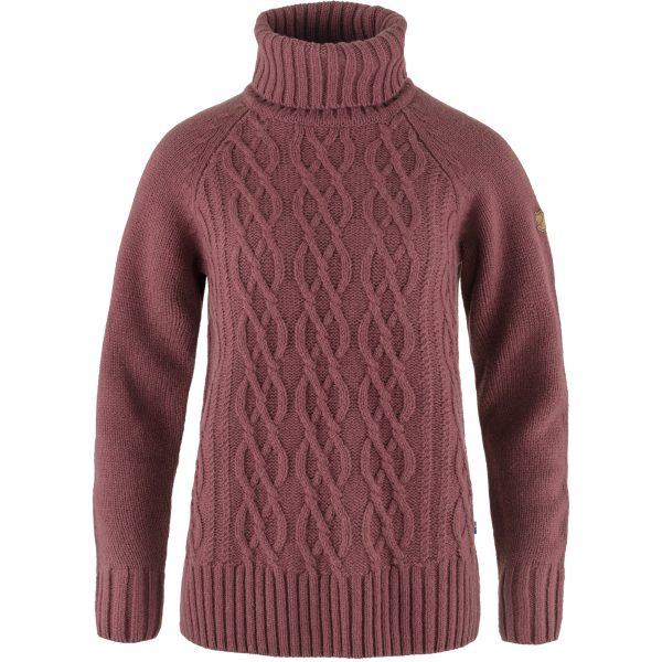 Övik Cable Knit Roller Neck W - Image 6