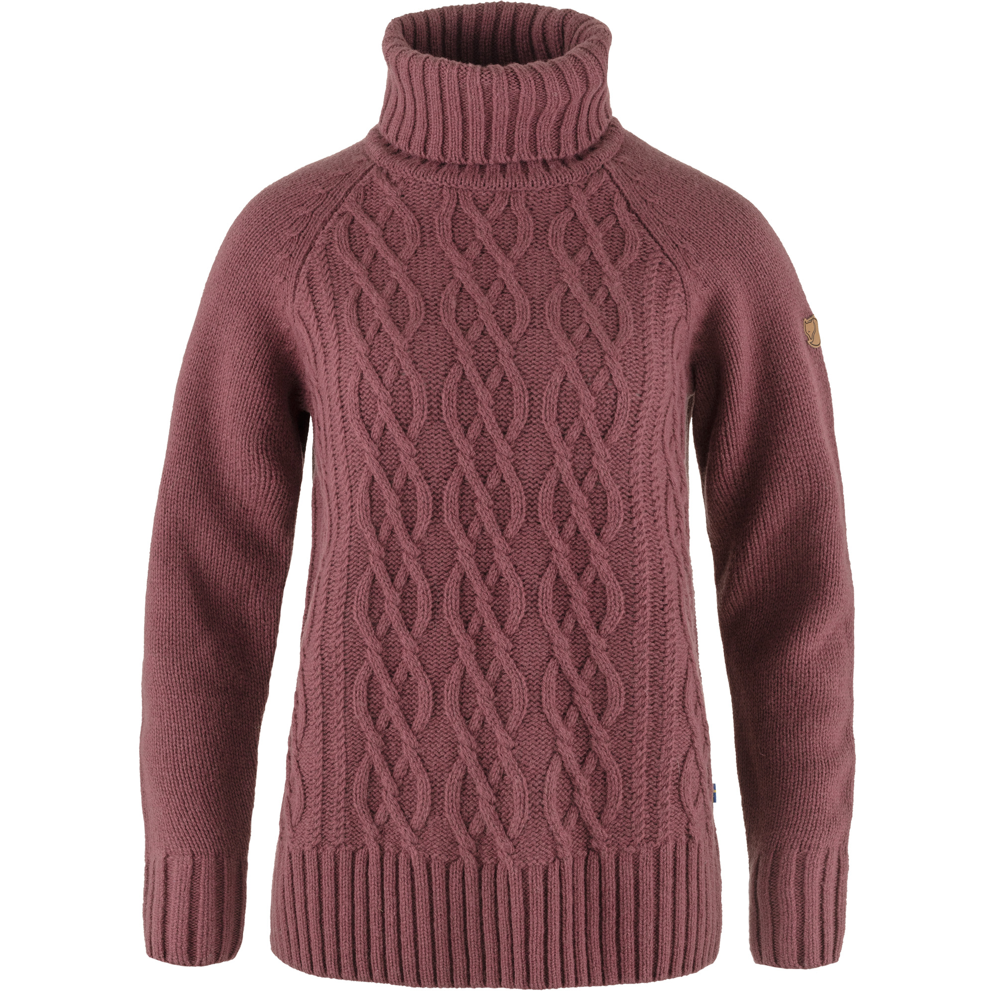 Övik Cable Knit Roller Neck W - Image 6