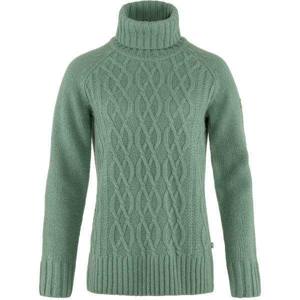 Övik Cable Knit Roller Neck W - Image 4