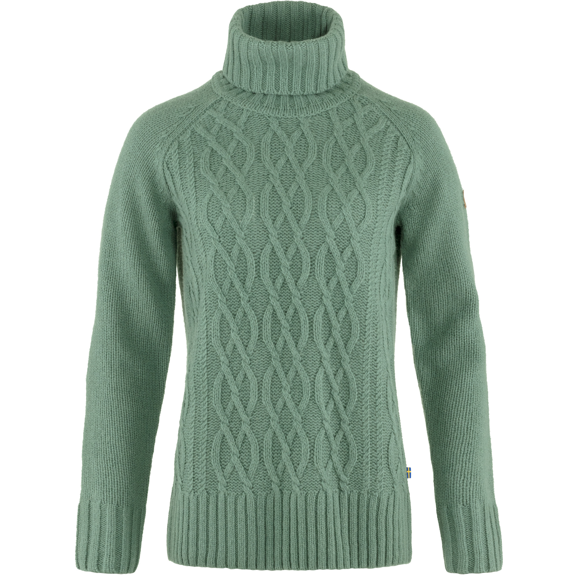 Övik Cable Knit Roller Neck W - Image 4